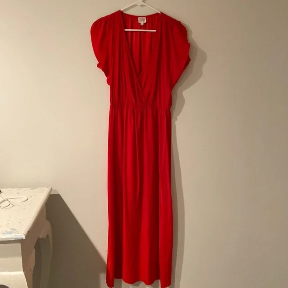 Parker | Dresses | Parker Deep V Grecian Maxi Dress | Poshmark